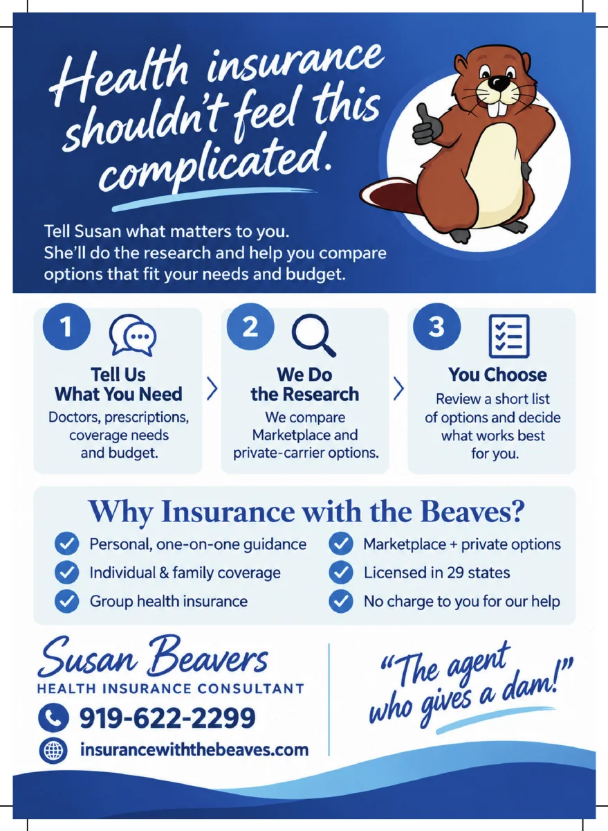 Health Insurance Flyer — Back