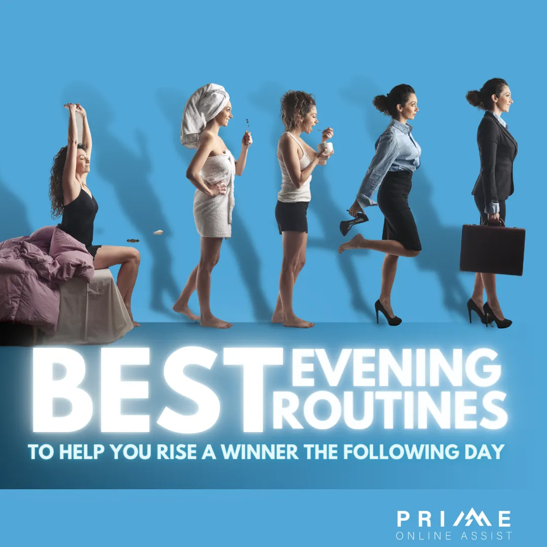 Evening Productivity Routines — creative sample for Prime Online Assist